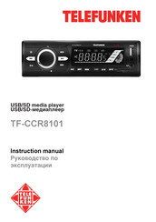 Telefunken TF-CCR8101 Instruction Manual