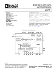 Analog Devices AD9830AST Instruction Manual