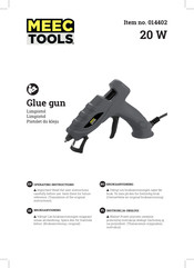 Meec tools 014402 Operating Instructions Manual