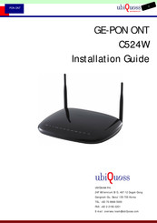 ubiquoss C524W Installation Manual