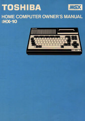 Toshiba HX-10 Owner's Manual