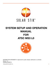 Solar Stik ATSC MS3 L0 Setup And Operation Manual