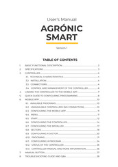Sistemes Electronics Progres Agronic Smart User Manual