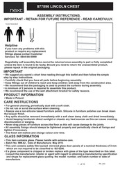 Next LINCOLN CHEST 877896 Assembly Instructions Manual