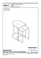 Next BRONX T45953 Assembly Instructions Manual
