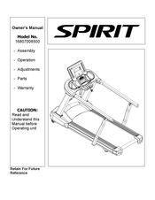 Spirit 16807008500 Owner's Manual