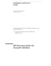 HP E3494A Installation And Service Manual