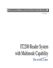 TransCore Amtech IT2200 Installation Maintenance And Service Manual