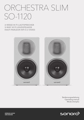 Sonoro SO-1120 Operating Manual
