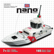 Mega Bloks NANO Rescue Cutter 5952 Assembly Instructions Manual