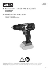 Valex TAP B 18 Instruction Manual