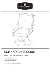 Garden Oasis SC-K-429N-1S Use And Care Manual