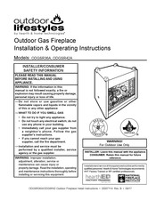 Outdoor Lifestyles ODGSR36A Installation & Operating Instructions Manual