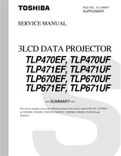 Toshiba TLP671EF Service Manual