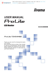 Iiyama ProLite T2454MSC User Manual