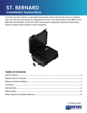 Parsec Technologies ST. BERNARD A Installation Instructions Manual
