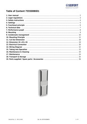 Seifert 755500B001 User Manual