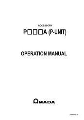 Amada ACCESSORY P A Series Operation Manual