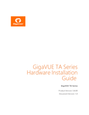 Gigamon GigaVUE-TA40 Hardware Installation Manual