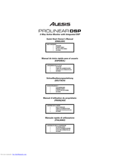 Alesis PROLINEAROSP Quick Start Owner's Manual