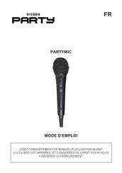 Bigben PARTY PARTYMIC Operating Instructions Manual