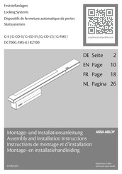 Assa Abloy G-S Assembly And Installation Instructions Manual