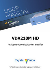 Crystal Vision Indigo VDA210M HD User Manual