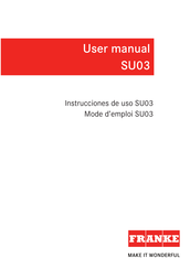 Franke SU03 User Manual