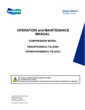 Doosan HP450/VHP400WCU-T4i Operation And Maintenance Manual