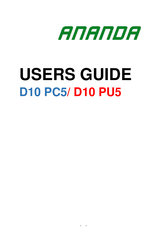 Ananda D10 PC5 User Manual