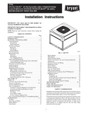 Bryant EVOLUTION 577DNW036090 Installation Instructions Manual