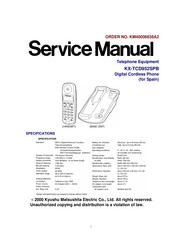 Matsushita Electric KX-TCD952SPB Service Manual