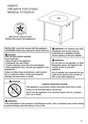 Home Depot F210020-A1 Quick Start Manual