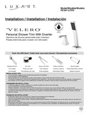 Luxart VELERO VE341-LFDV Installation Manual