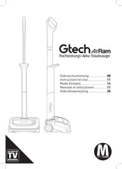 MediaShop Gtech AirRam Instructions For Use Manual