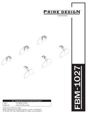 Safe Fleet Prime Design FBM-1027 Assembly Instructions Manual