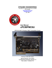 Dynamic Engineering cPCIBPMC6U User Manual