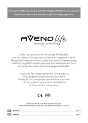 AVENO LIFE Fairlane Therma-Top Cinnamon Instruction Manual & Warranty