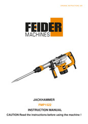 Feider Machines FMP1522 Instruction Manual