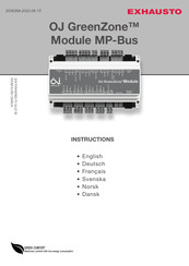 Exhausto OJ GreenZone Instructions Manual