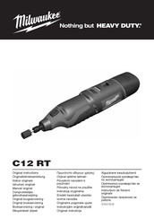 Milwaukee C12 RT Original Instructions Manual