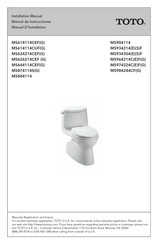 Toto MS874114SG-01 Installation Manual