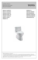Toto TOTMS874114S-51 Installation Manual
