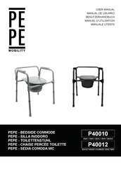 PEPE BEDSIDE COMMODE P40012 User Manual