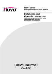 HUYU HUW1-4000 Installation And Operation Instruction Manual