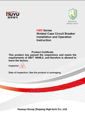 HUYU H8HM-250C Installation And Operation Instruction Manual