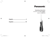 Panasonic EW1213 Operating Instructions Manual