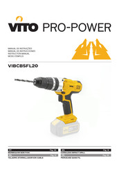 VITO PRO-POWER VIBCBSFL20 Instruction Manual