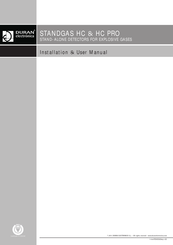Duran Electronica STANDGAS HC PRO Installation & User Manual