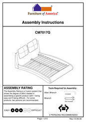 Furniture of America CM7017EK Assembly Instructions Manual